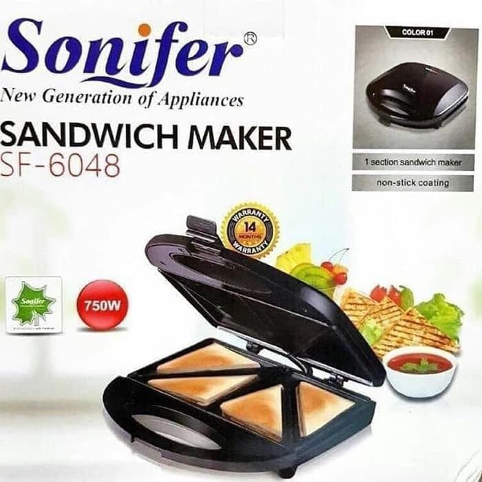 Máy Nướng Bánh Sandwich Sf-6048 750w