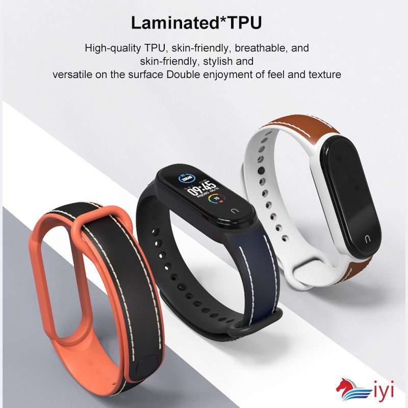 Dây Đeo Thay Thế Bằng Da Bò Cho Đồng Hồ Mi Band 6 / 5