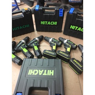 MÁY KHOAN PIN HITACHI 26V  2 PIN (CÓ BÚA)