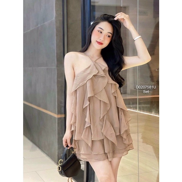 Set áo thun form rộng + quần jean phối hình