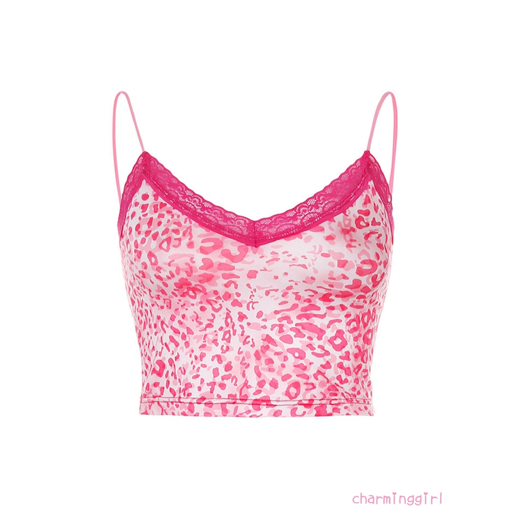 Áo Sát Nách Hở Lưng Cổ Chữ V Họa Tiết Da Báo Gợi Cảm