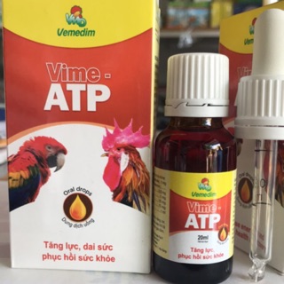VIME-ATP 20ml dạng uống tăng lực,hồi phục sức khoẻ gà đá