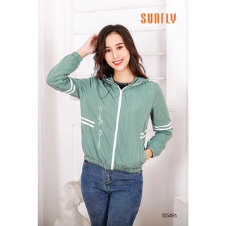 Áo khoác gió SUNFLY có mũ mã SS5496