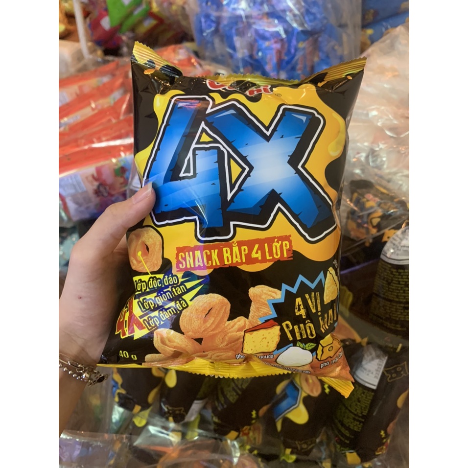 Bim Bim Snack Oishi Bắp 4X Vị Phô Mai Gói 40G | Shopee Việt Nam