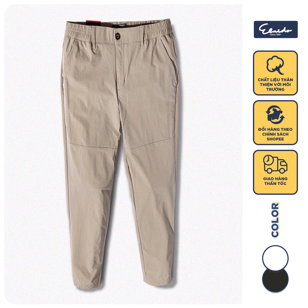 Quần kaki gió nam slimfit lưng thun chất co giãn tốt, dáng ôm gọn, đứng form