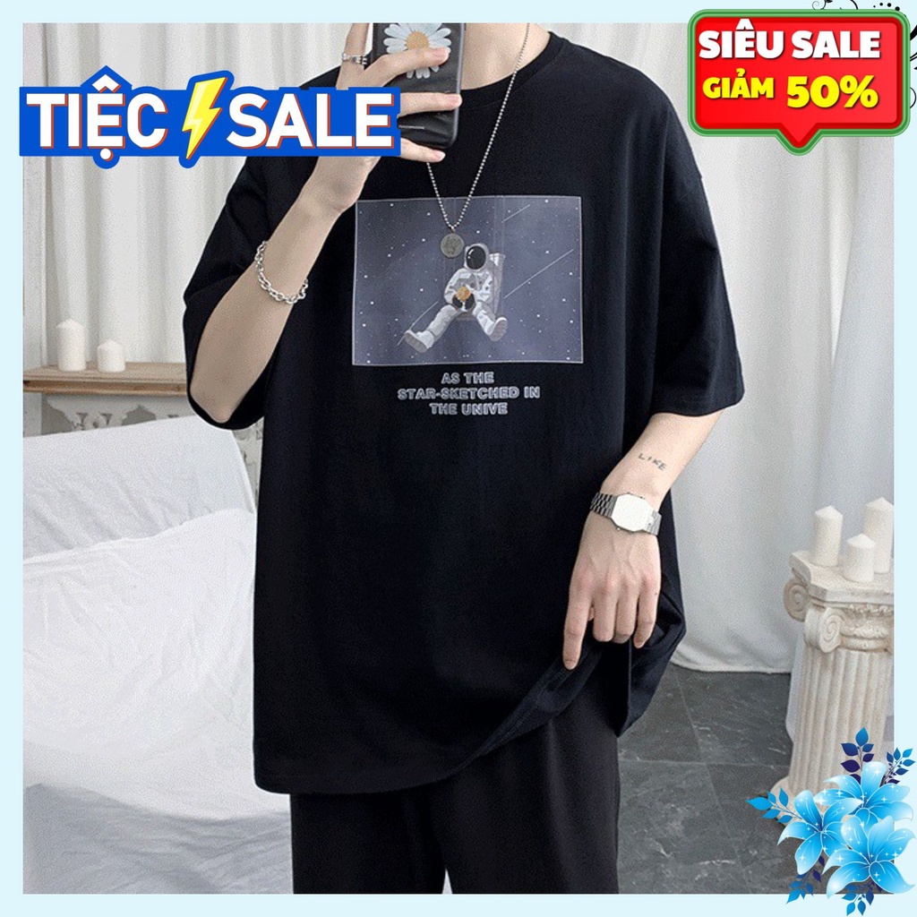 Áo phông form rộng unisex tay lỡ oversize
