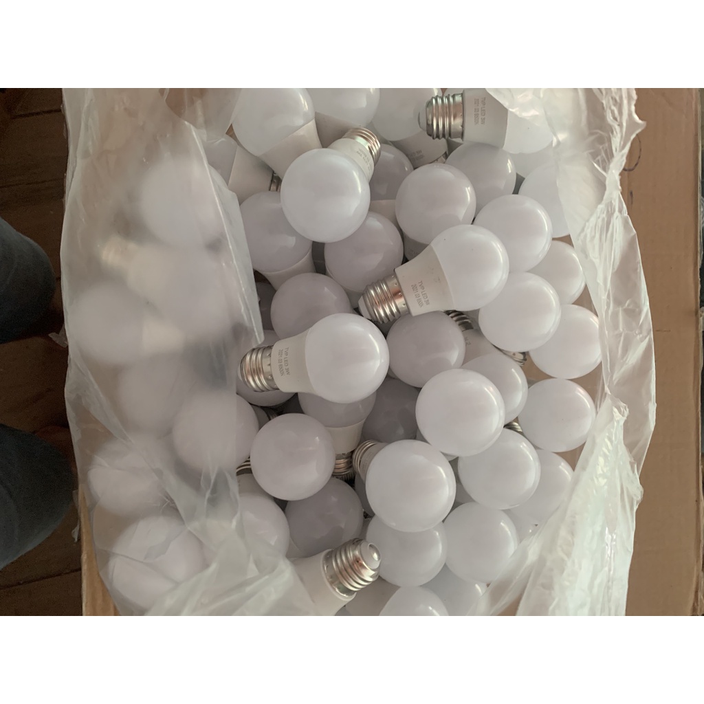 combo 5 Bóng Đèn Led 3W Giá tốt, Bóng Búp Tròn Kín Nước Ngoài Trời