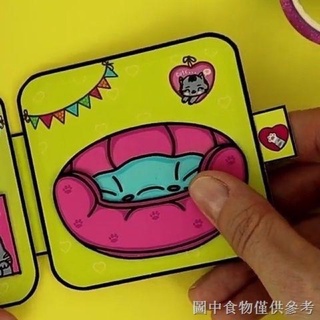 NGÔI NHÀ MÈO CON BÚP BÊ GIẤY