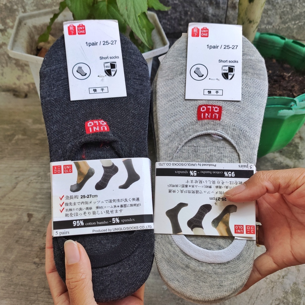 Tất lười Uni nam HUTA H011 kháng khuẩn, khử mùi, thoáng khí