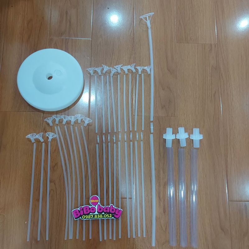 Trụ bóng 19 nhánh cao 1m6 trang trí sinh nhật, giáng sinh - BiBo baby