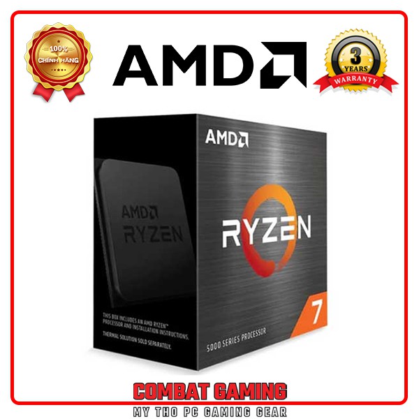 Bộ Vi Xử Lý AMD Ryzen 7 5800X Box Chính Hãng AMD VN