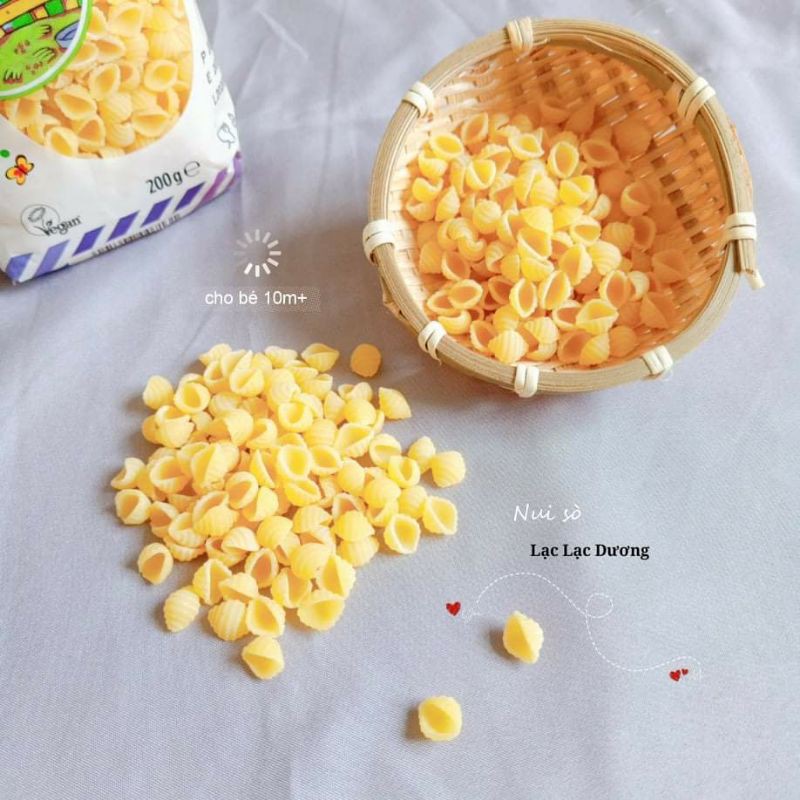 Nui sò hữu cơ Bio Junior cho bé ăn dặm từ 10 tháng tuổi