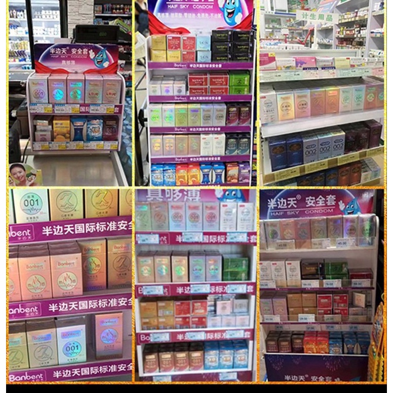 Lẻ Bao cao su BANBENT 0.01 siêu mỏng, nhiều gel bôi trơn, hương thơm Hộp 10 bcs