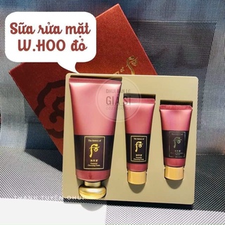 Set Sữa Rửa Mặt Whoo Đỏ tân dịch khuyến mãi hấp dẫn