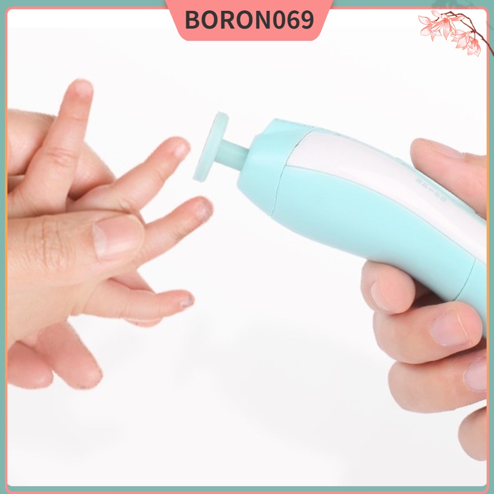 Dũa móng tay LED cho bé Bộ cắt bằng điện làm Chăm sóc tỉa trẻ mới biết đi Trẻ em sơ sinh Boron069