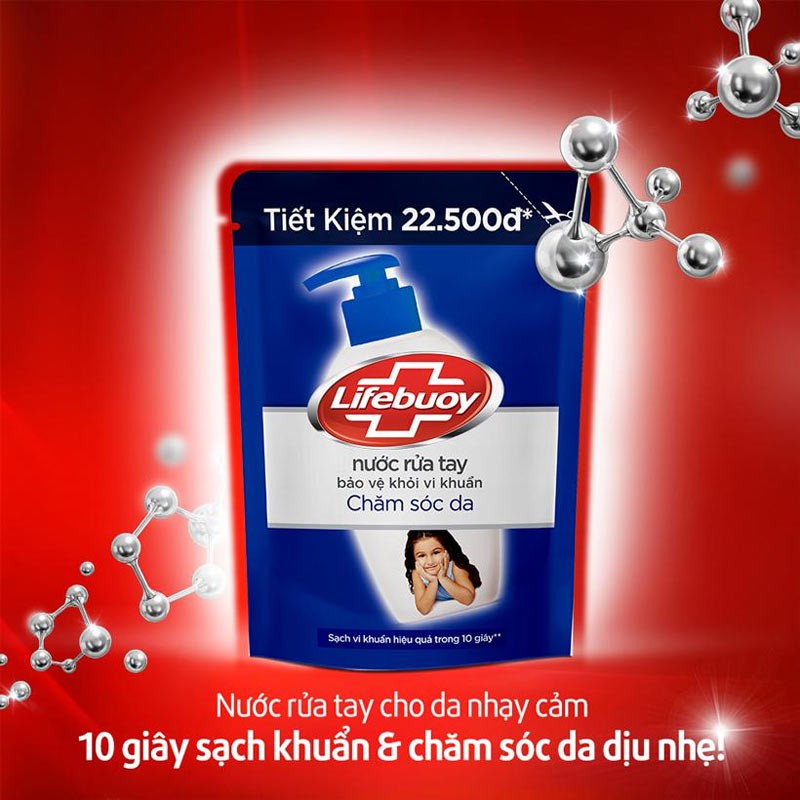 Nước rửa tay duyệt khuẩn Lifebuoy 450g-Chính hãng