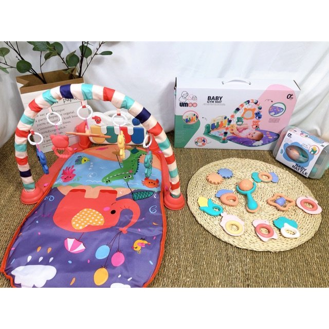 [Chính Hãng] Thảm Đàn Baby Gym Mat Phát Nhạc Cho Bé Sơ Sinh