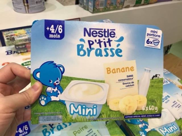 Váng sữa/sữa chua cho bé Nestle Pháp date 2/2022