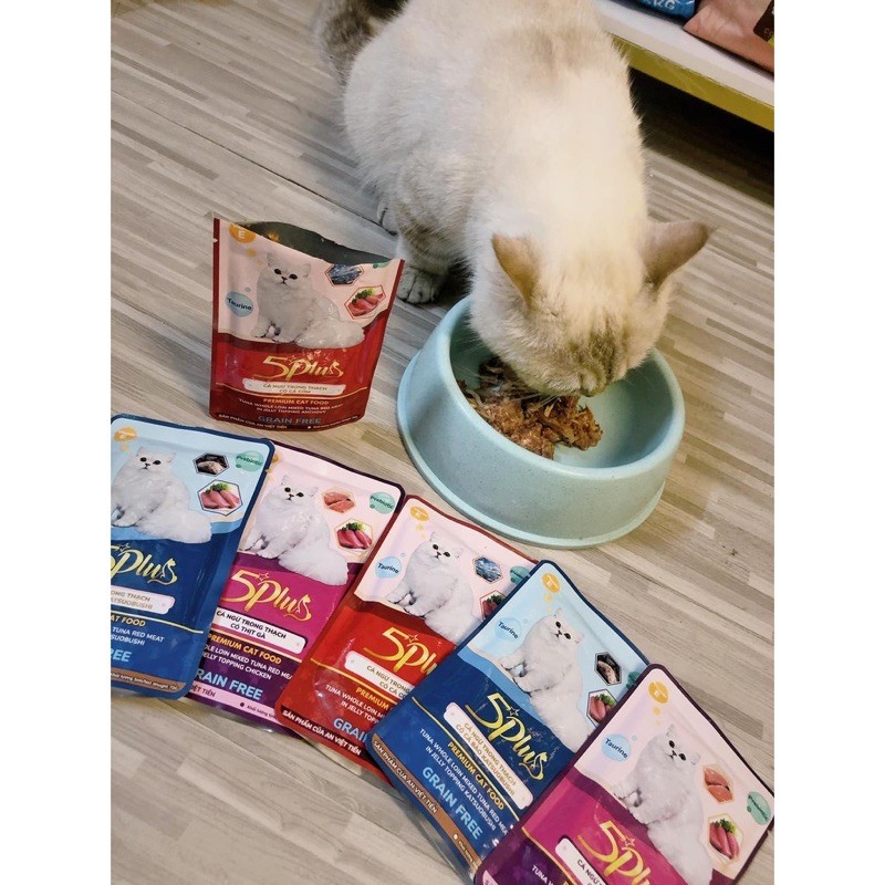 Pate Cao Cấp 5Plus Premium Happy cho Mèo gói 70gr Thơm Ngon