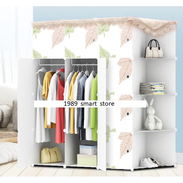 TỦ NHỰA GHÉP NHIỀU MÀU ĐỂ QUẦN ÁO THÔNG MINH SIZE TO
