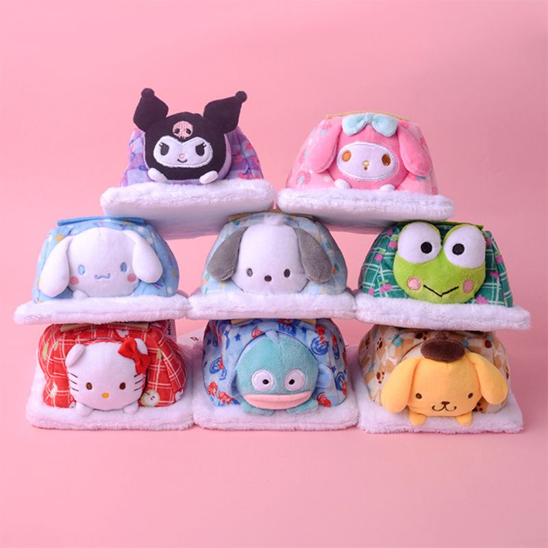 SANRIO Búp Bê Nhồi Bông Hình Kuromi Melody Dễ Thương