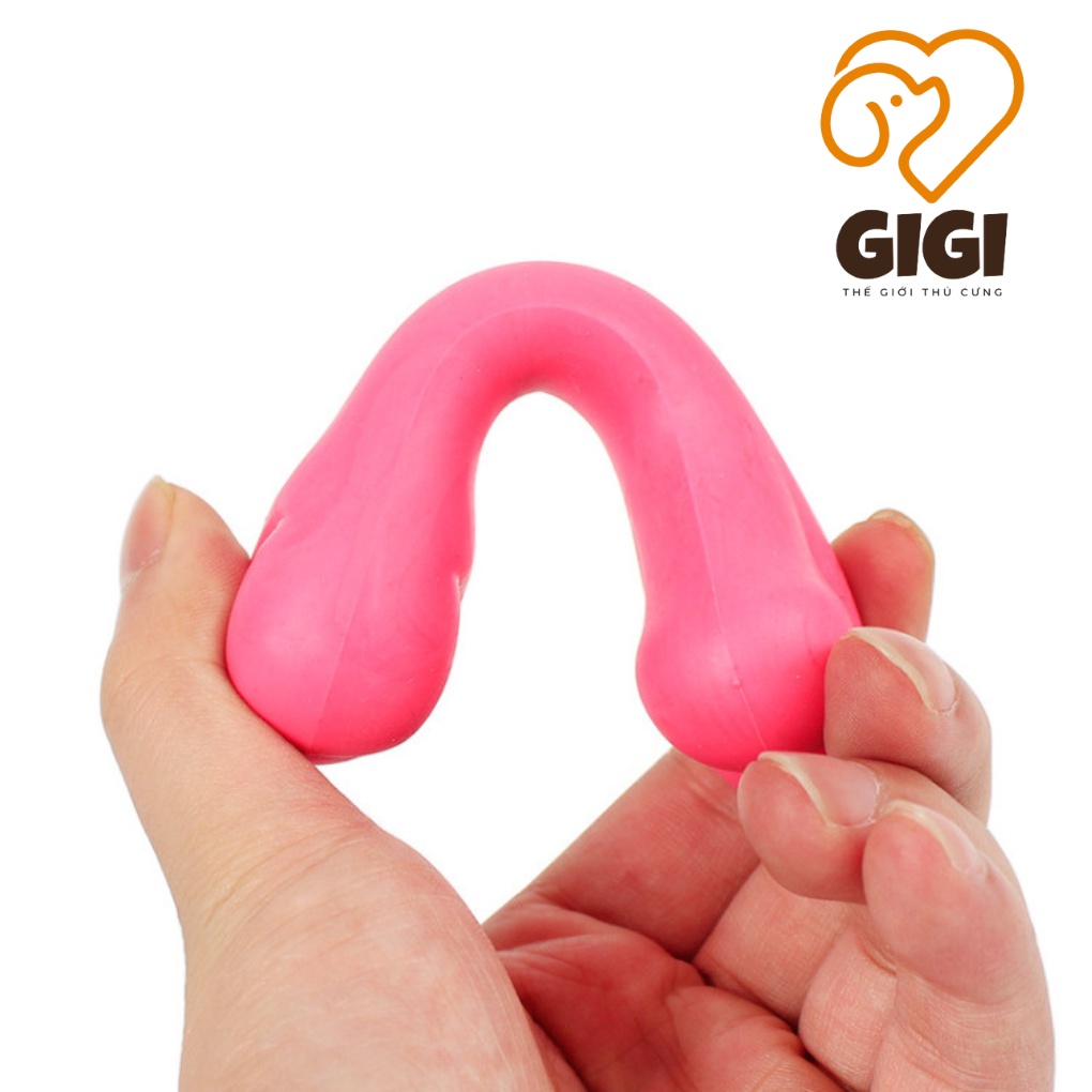 Xương cao su tự nhiên cho chó gặm sạch răng tăng cường sức khỏe phụ kiện thú cưng - GiGi Pet Shop