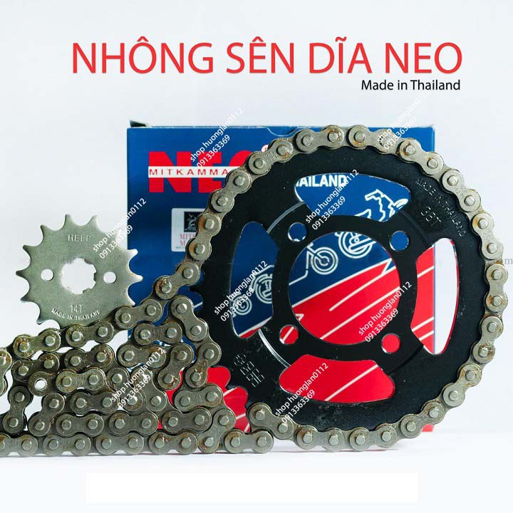 ( Hàng Chất, giá tốt ) Nhông xích xe máy - NEO thái chính hãng( giá 1 bộ)