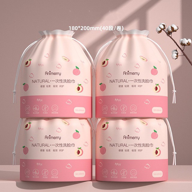Khăn Lau Mặt Dùng 1 Lần Cotton Cao Cấp ANIMERRY | Khăn tẩy trang Animerry | Khăn Mặt Khô Animerry