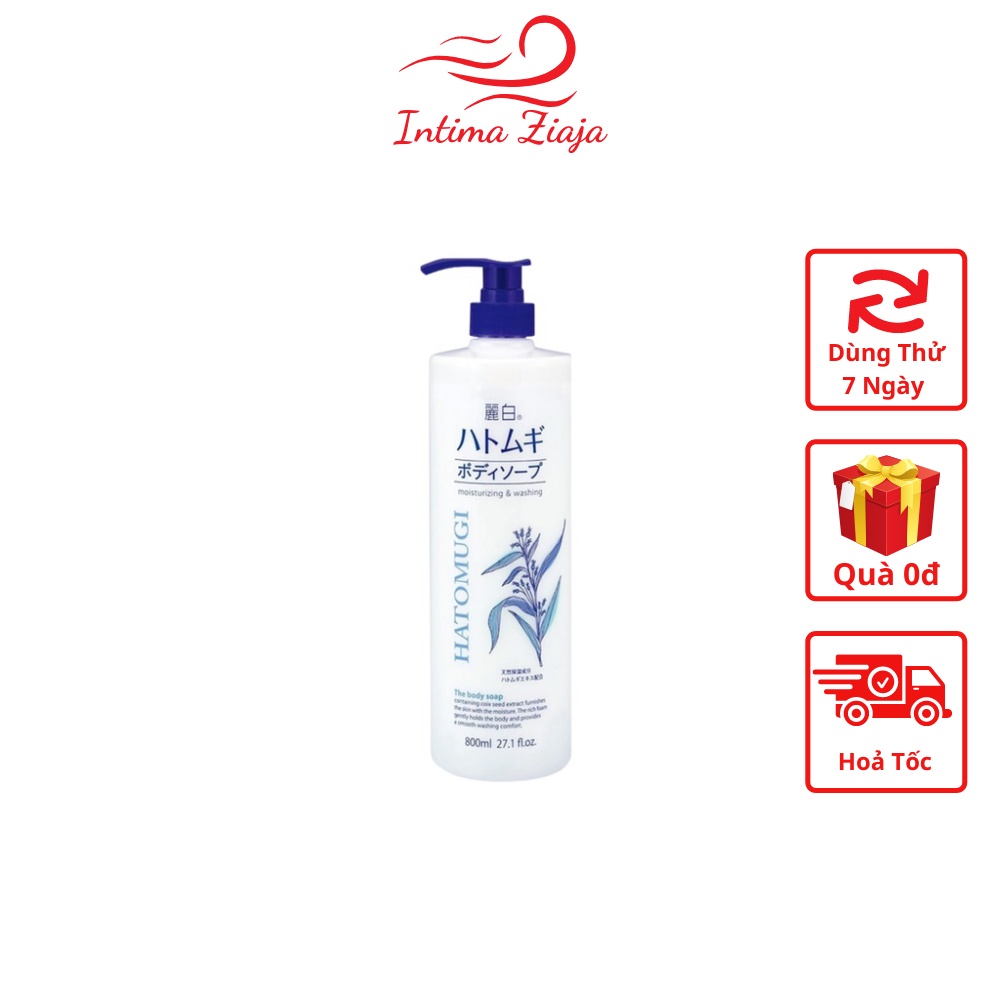 Sữa Tắm Dưỡng Da, Làm Mềm Mịn Da Hatomugi Nhật Bản 800ml