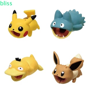 Phụ Kiện Bảo Vệ Dây Cáp Sạc USB Hình Pokemon Cho Điện Thoại