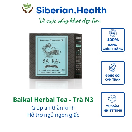 [Trà N3] Trà thảo mộc hỗ trợ an thần kinh và hỗ trợ ngủ ngon giấc - Baikal Herbal tea №3 - Siberian Wellness