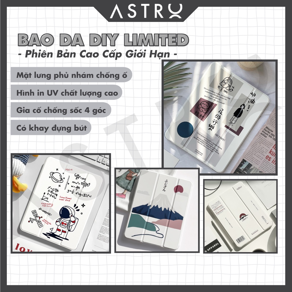 Cover bao da in họa tiết dành cho máy tính bảng iPad Pro 11 Air 4 5 Gen 7 8 9