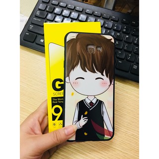 Ốp lưng thời trang cho Samsung Galaxy J4 Plus Tặng kính cường lực