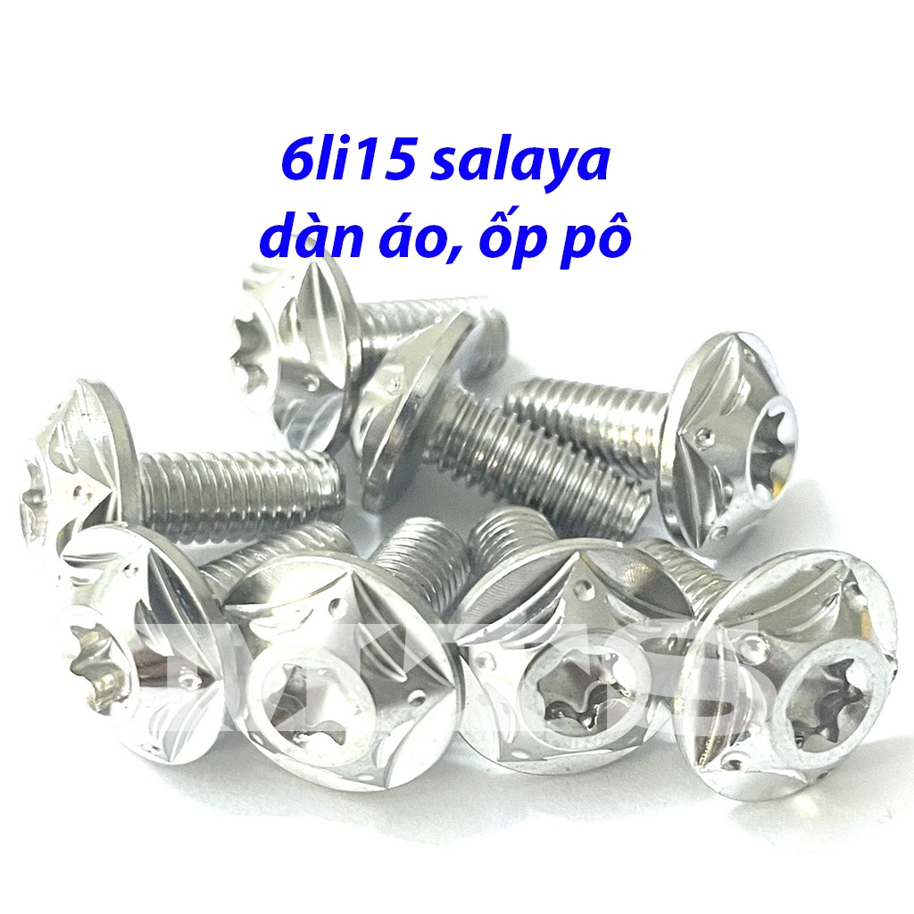 Ốc Salaya 6li15 Dù Sao Gắng Dán Áo, Dè Trước Sau, ốp pô-MTS