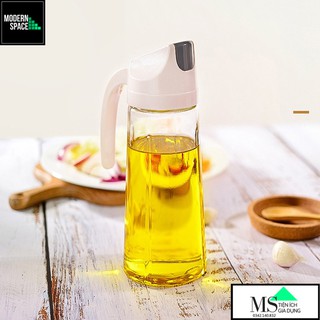 Chai lọ đựng dầu Thủy tinh Chống bụi - Chai đựng dầu Mở nắp tự động 300ml/600ml GD-073