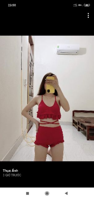 Bikini hai mảnh buộc dây quần đùi Yame MS 306