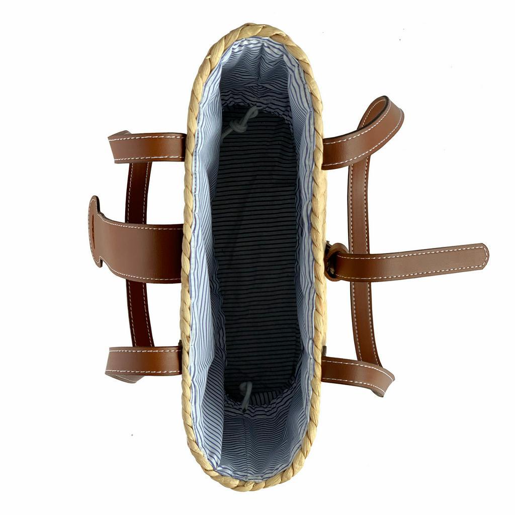 Túi Lục Bình Quai Da Square Basket Bag Thời Trang Nữ Chu Du - Size Trung