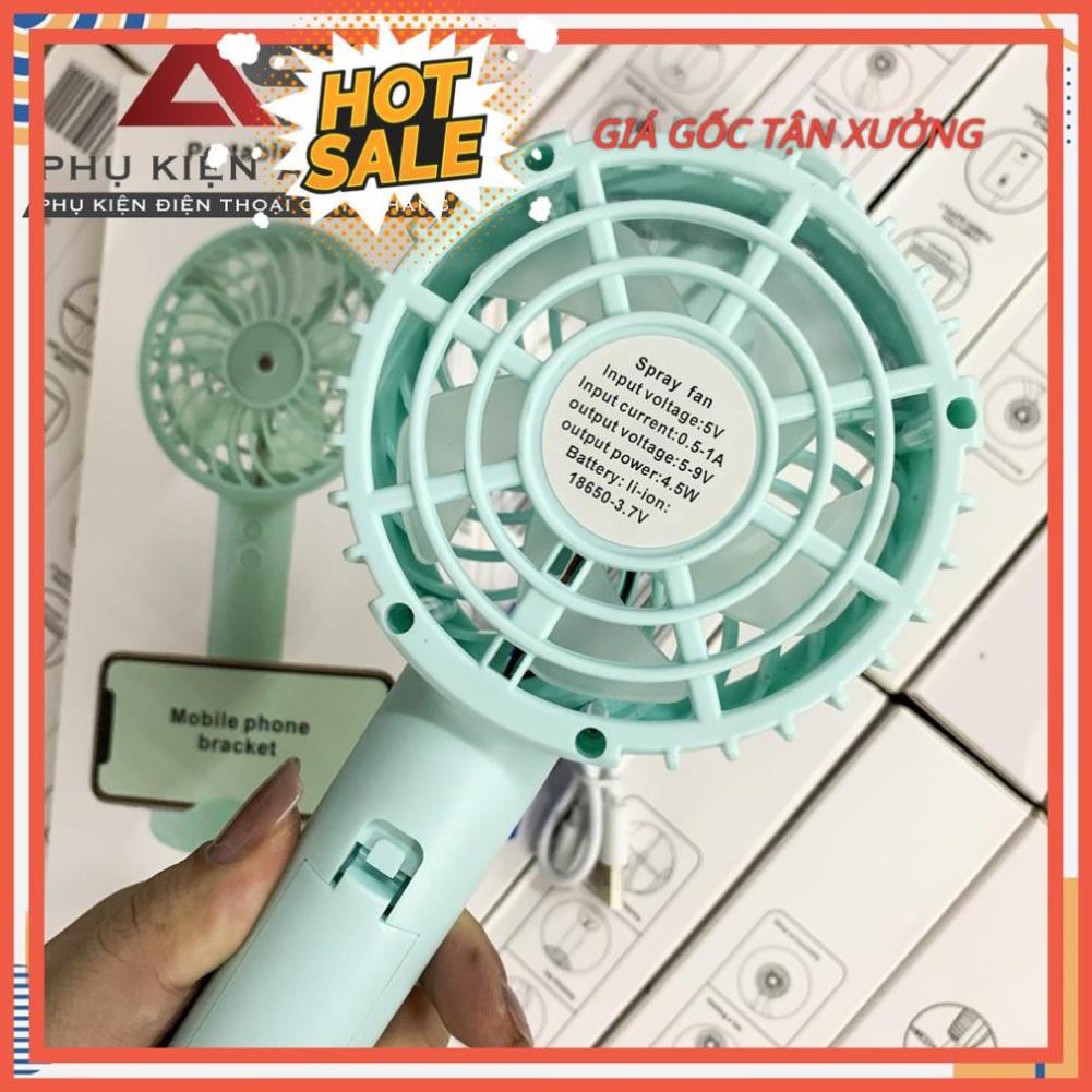 Quạt mini cầm tay phun sương tự động sạc pin USB | BigBuy360 - bigbuy360.vn
