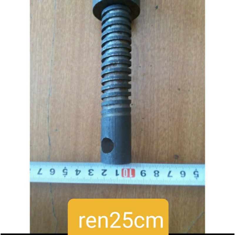 Trục ren Vit me chế ê tô kẹp bàn khoan, chế máy uốn ống dài 20cm, 25 cm ren vuông