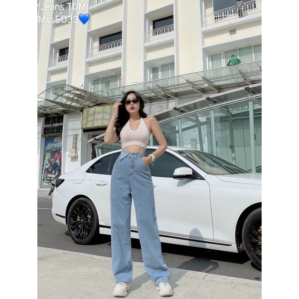 QUẦN JEANS ỐNG SUÔNG XANH M5033 THỜI TRANG TIQI.JEAN1988