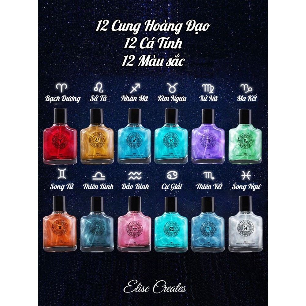 [CỰC HOT]Nước hoa nữ 12 cung hoàng đạo 50ml