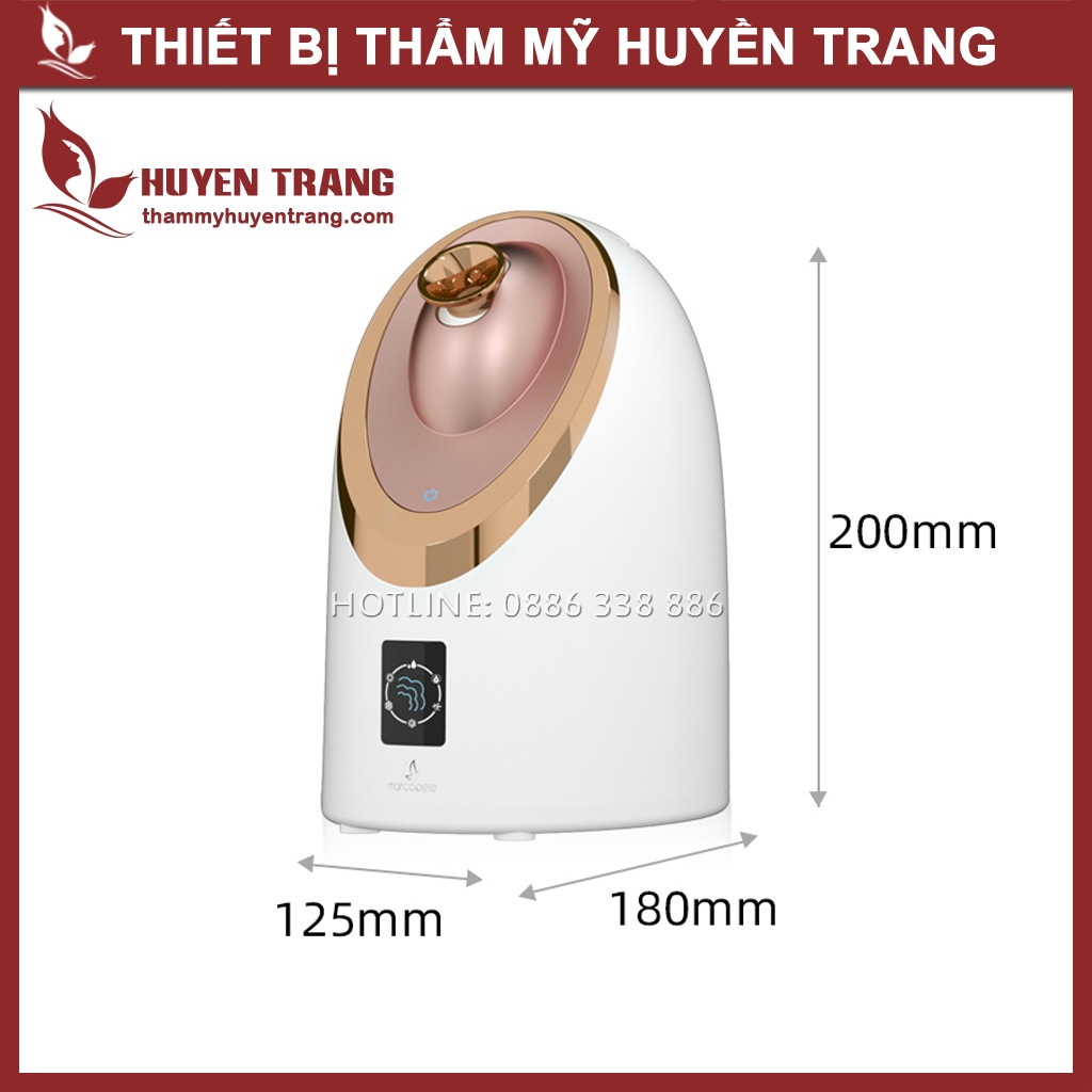Máy Xông Hơi Mặt Nóng Lạnh Cảm Ứng MKS-8385, 6 Chế Độ Xông, Công Nghệ Xông Mặt Nano ion - Thẩm Mỹ Huyền Trang NANOCEE