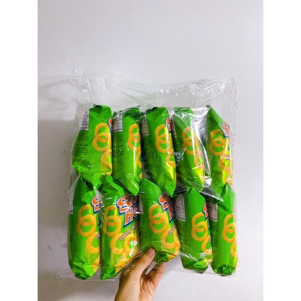 [10 gói] Bánh snack hành oishi 15gram