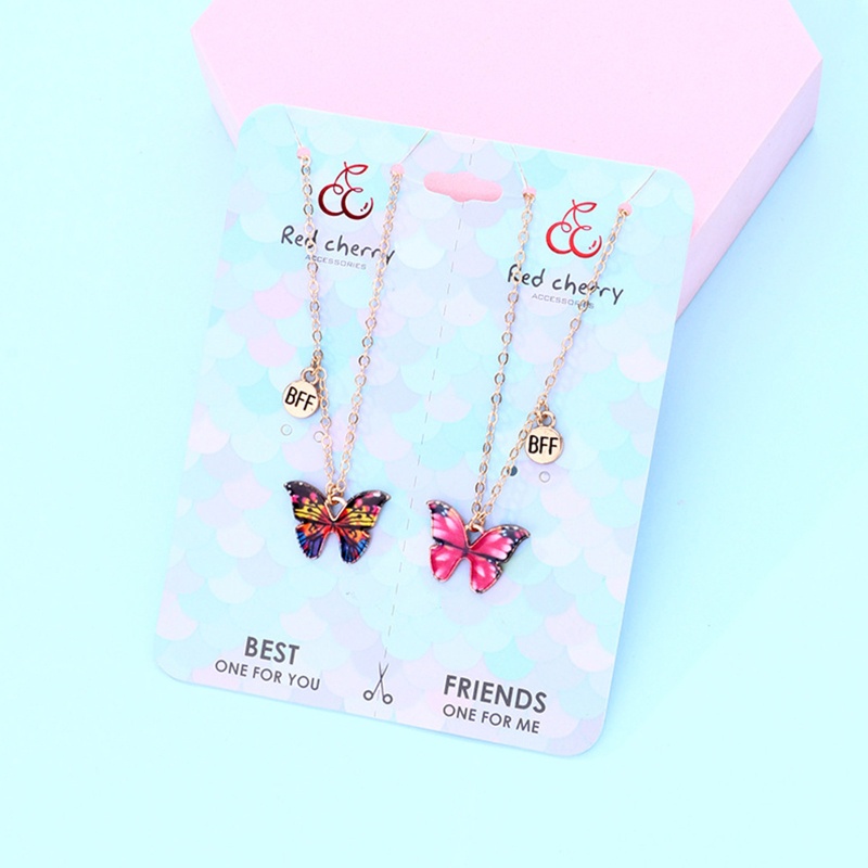 Set 2 Vòng cổ Tình Bạn Mặt Bướm