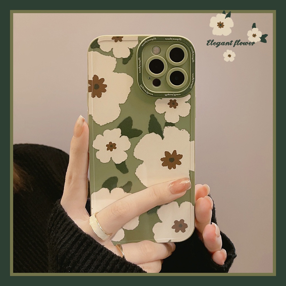Ốp lưng iphone in hình hoa cho Iphone 7 8 Plus SE X XS XS Max 11 12 13 14 Pro Max