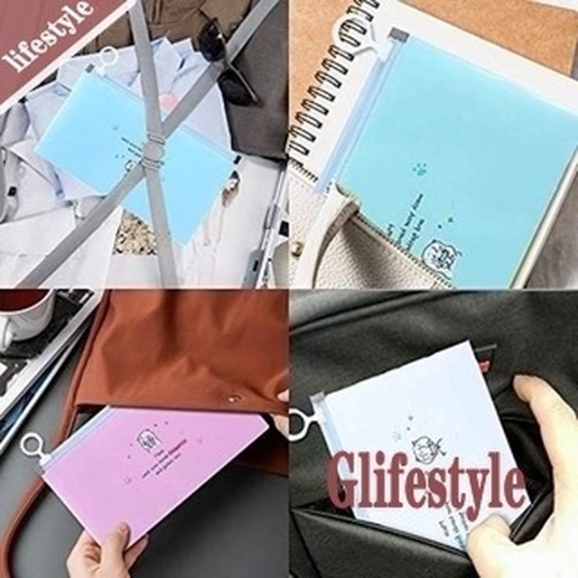 Set 4 túi đựng khẩu trang chống bụi chống ẩm có khóa kéo tiện dụng