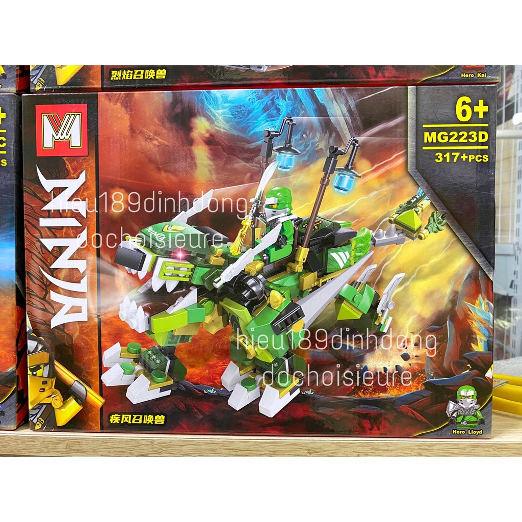 Lắp ráp xếp hình ninjago linh thú rồng mg 223