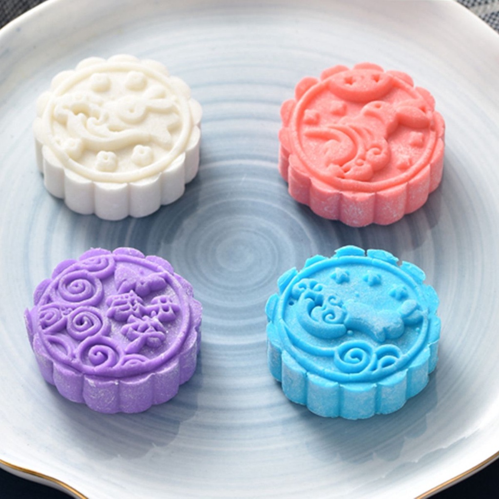 Khuôn Làm Bánh Trung Thu / Bánh Trung Thu Nhiều Màu Sắc 50g Dễ Thương Cho Nhà Bếp