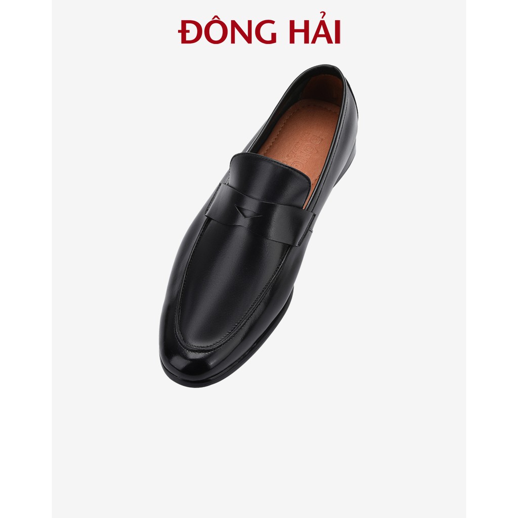 &quot;TẶNG NGAY 30K khi theo dõi gian hàng &quot;Giày tây nam Đông Hải da bò cao cấp thiết kế penny loafer không dây - G01A4