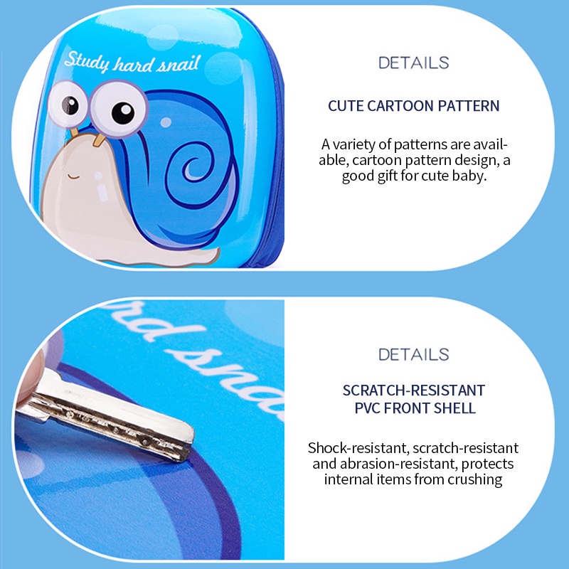 Balo Đi Học Hình Vỏ Trứng Họa Tiết Hoạt Hình Cho Bé